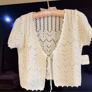 Altar'd State Cream Knit Sweater